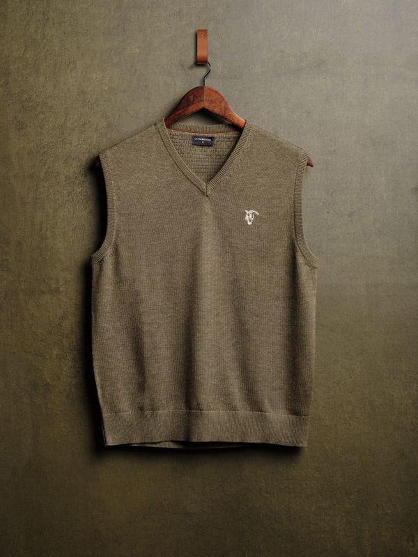 Melange Knitted Vest | Caza