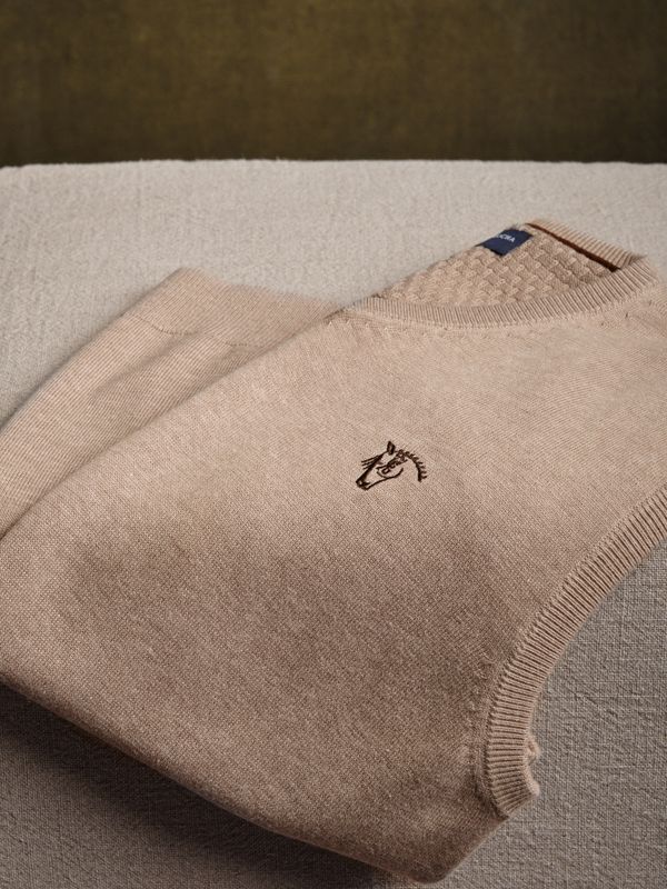 Colete de Malha Melange | Piedra