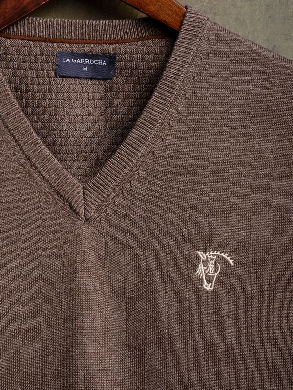 Colete de Malha Melange | Carbón