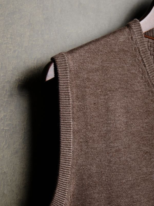 Colete de Malha Melange | Carbón