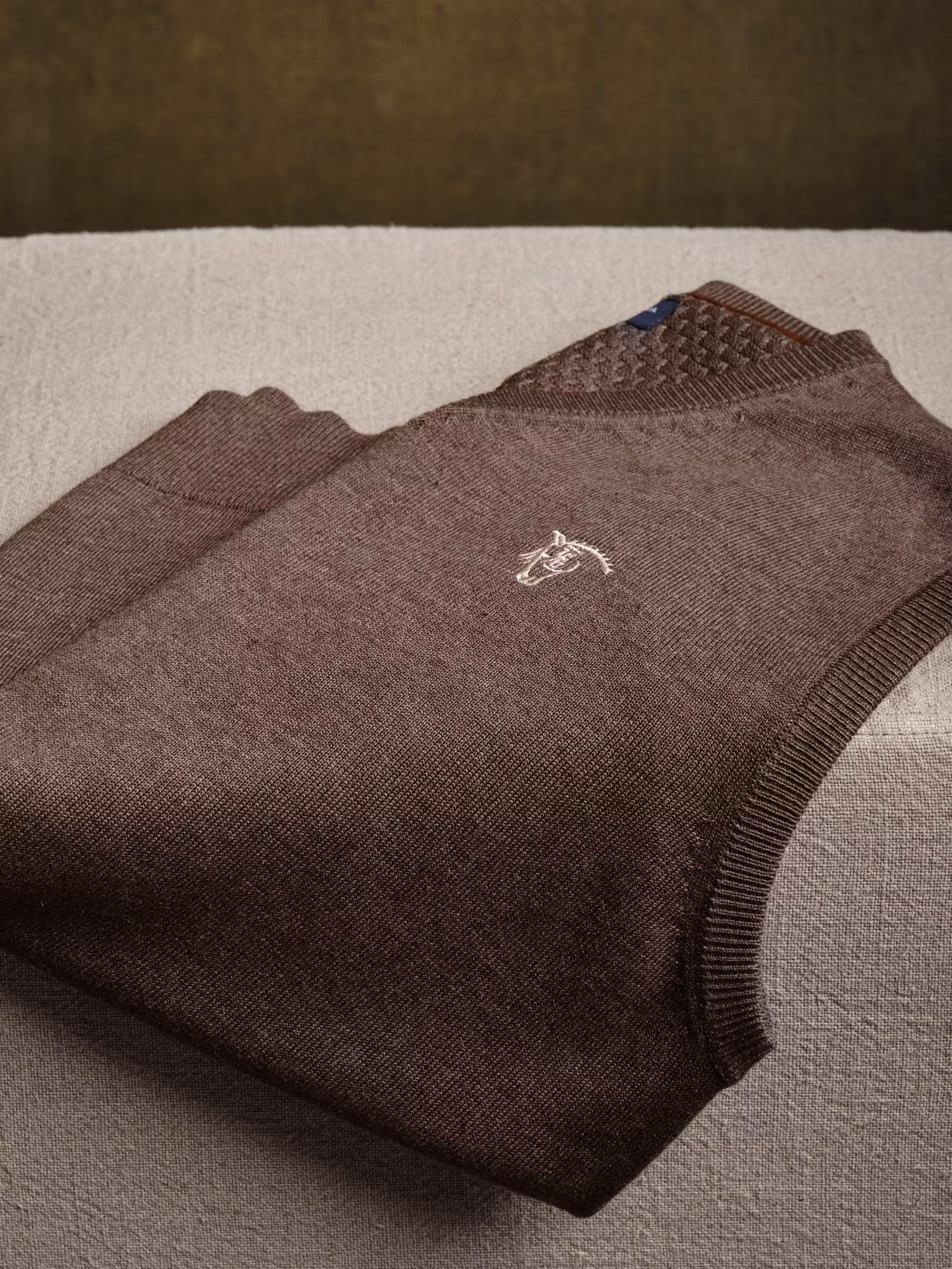 Gilet en Maille Melange | Carbón