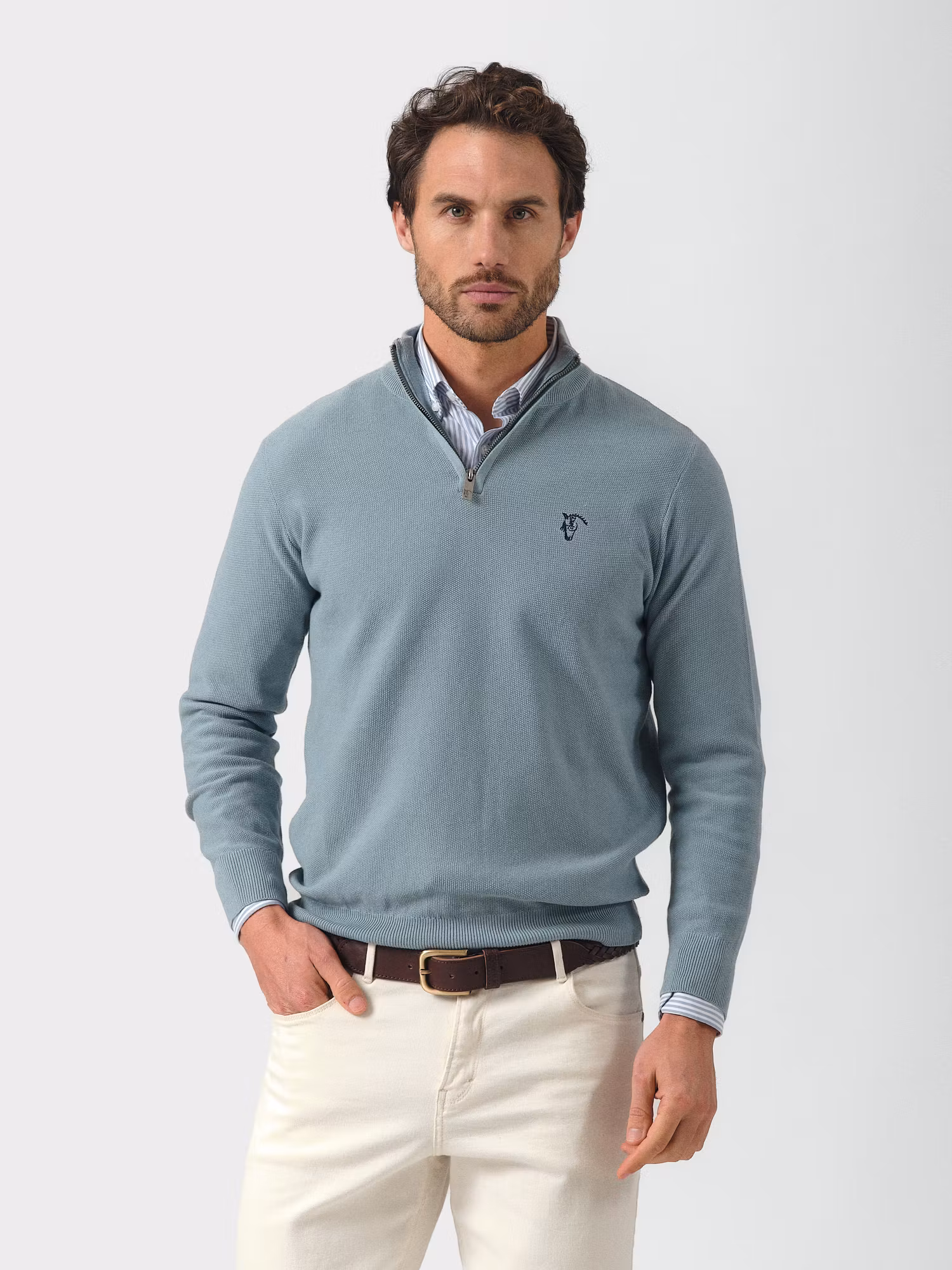 Pull à Structure Demi-Fermeture Éclair | Zafiro