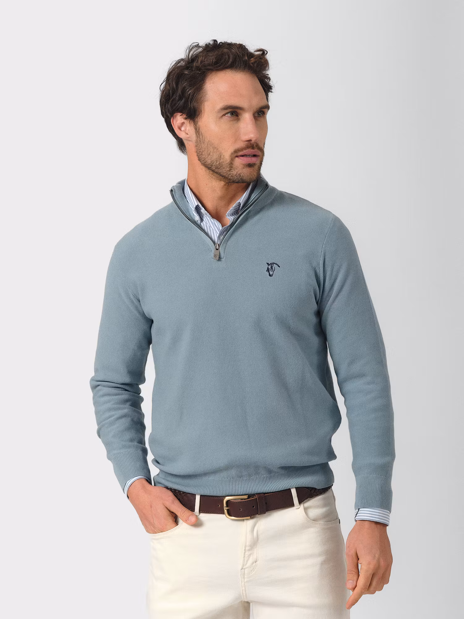 Pull à Structure Demi-Fermeture Éclair | Zafiro