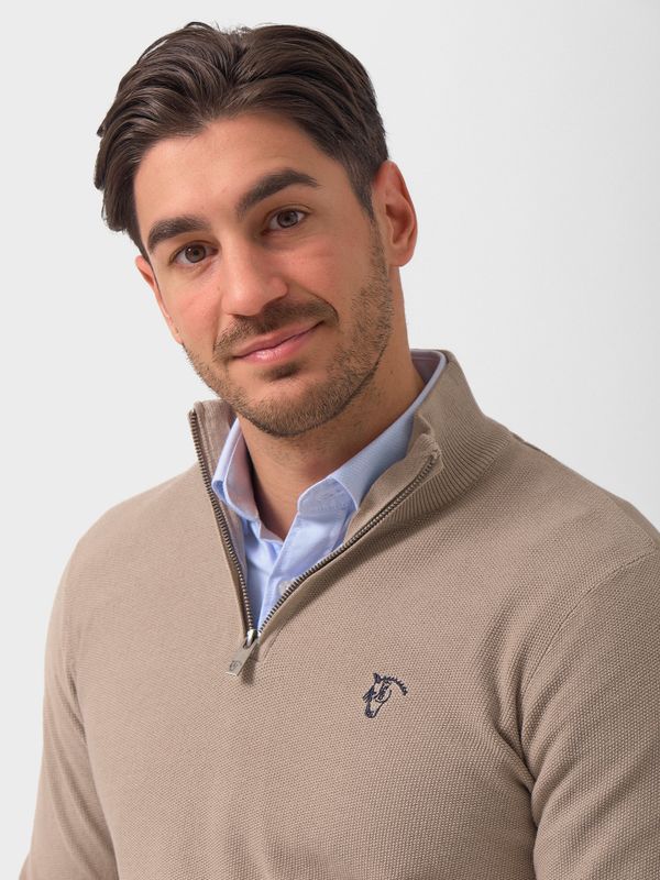 Pull à Structure Demi-Fermeture Éclair | Piedra