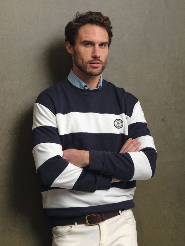 Sudadera Rayas | Marino