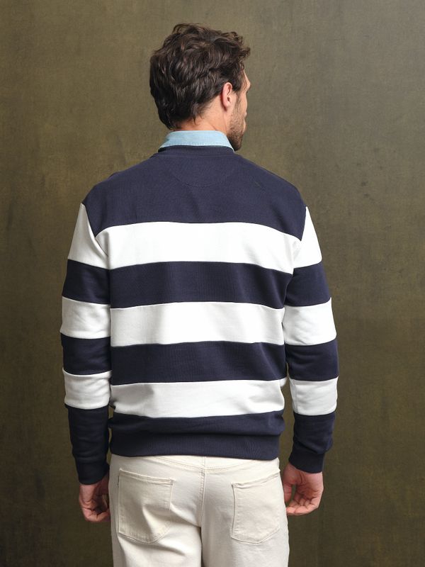 Sudadera Rayas | Marino