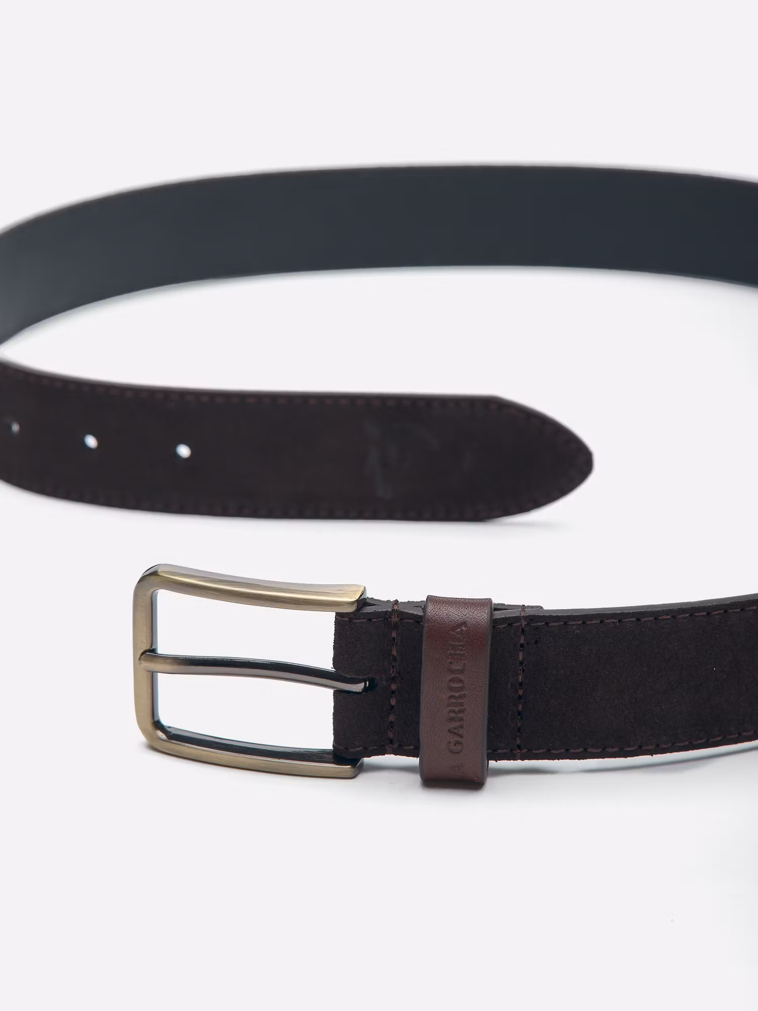 Cinto de Camurça Espinha de Peixe | Chocolate