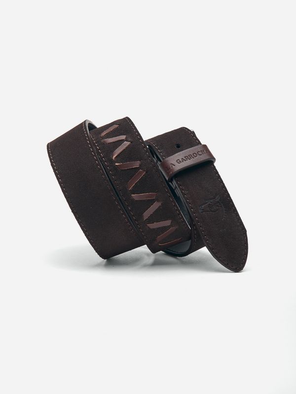 Cinto de Camurça Espinha de Peixe | Chocolate