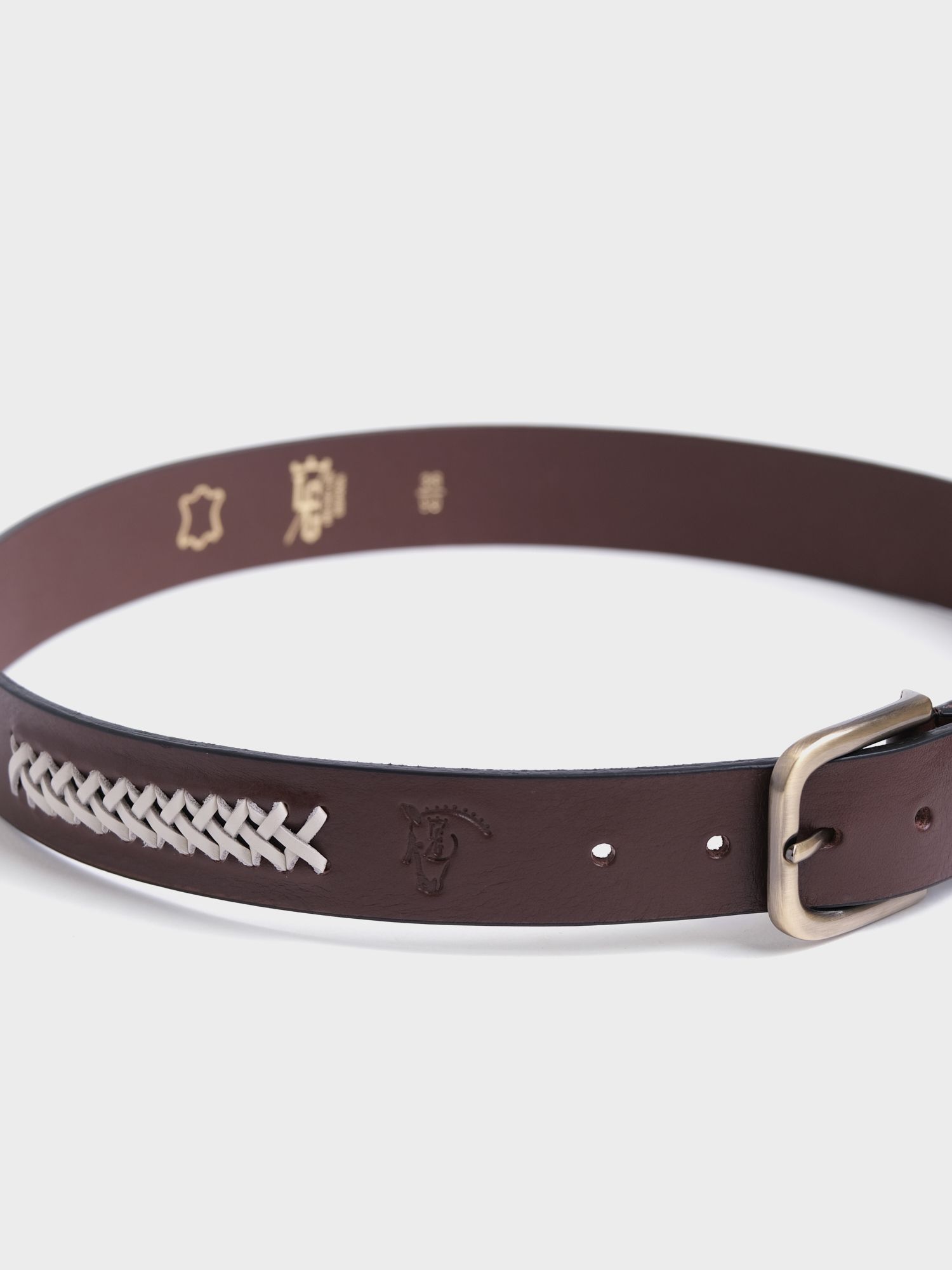 Cinto Aplique Trenza | Chocolate