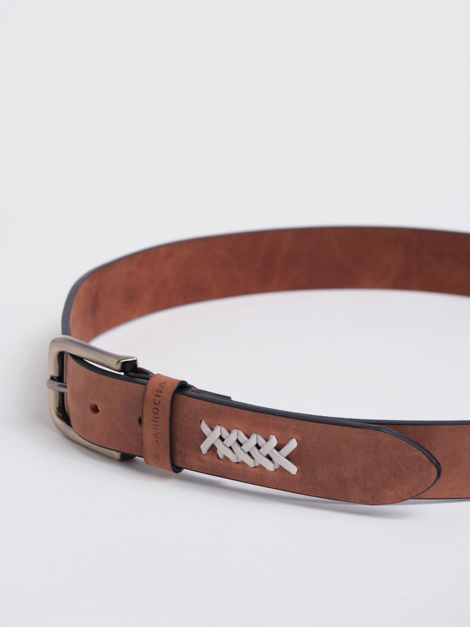 Cinto Aplique Trenza | Cuero