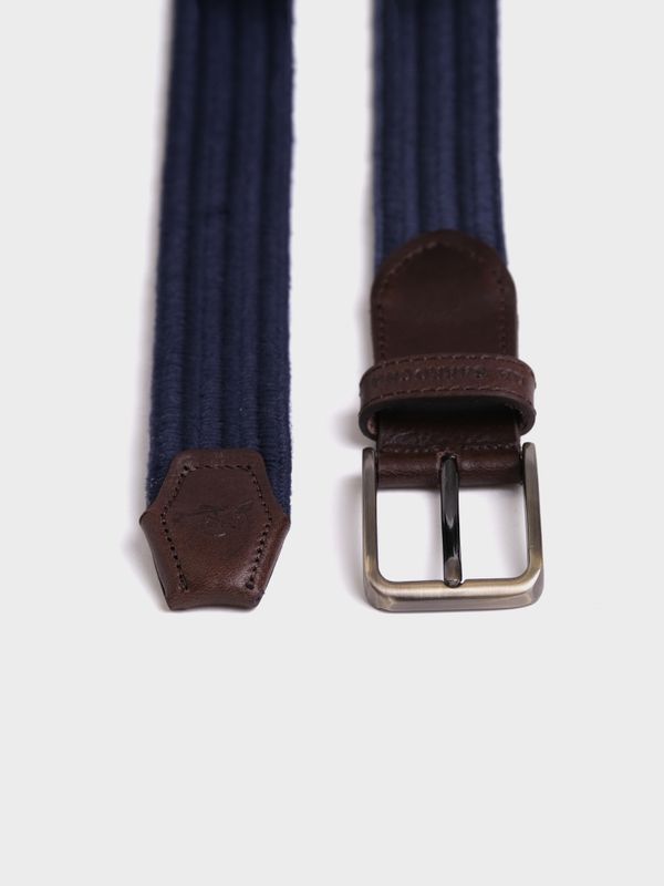 Cinto Entrançado Encerado | Marino