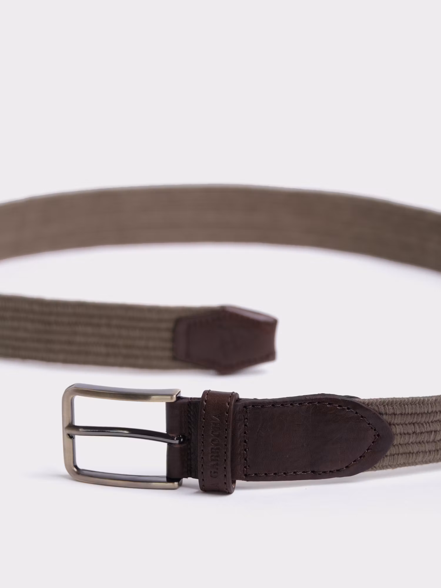 Cinto Entrançado Encerado | Greige