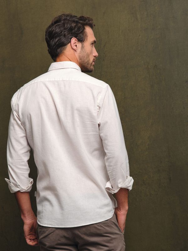 Linen Shirt | Beige