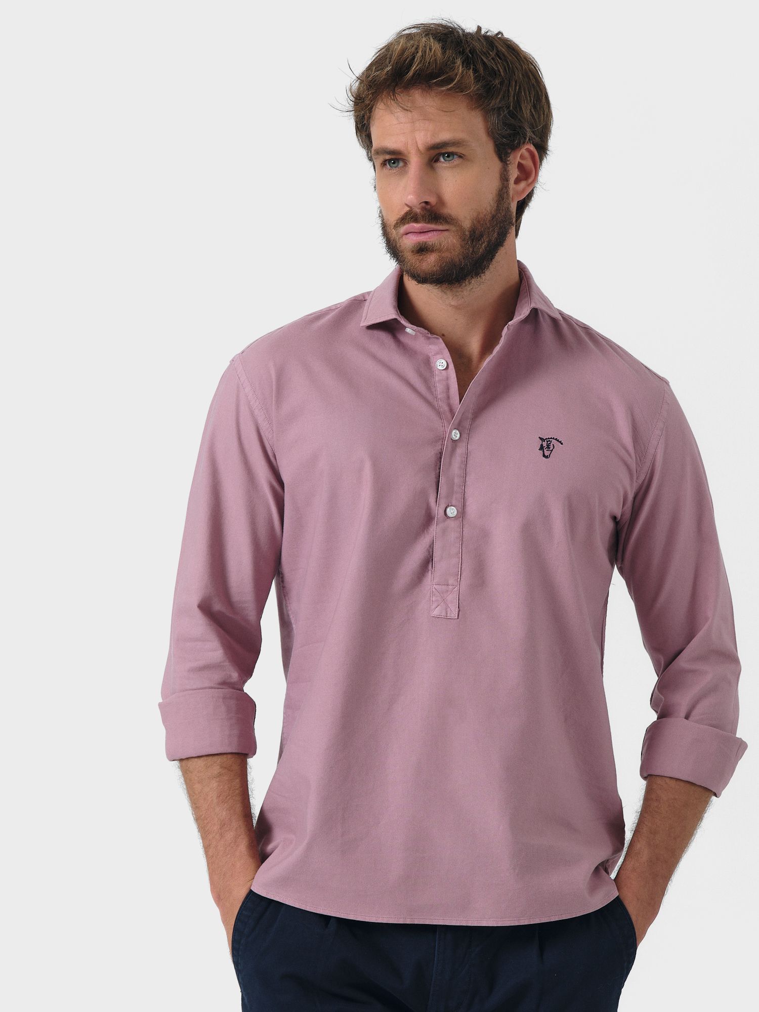 Chemise Polo Garment Dyed | Lavanda 