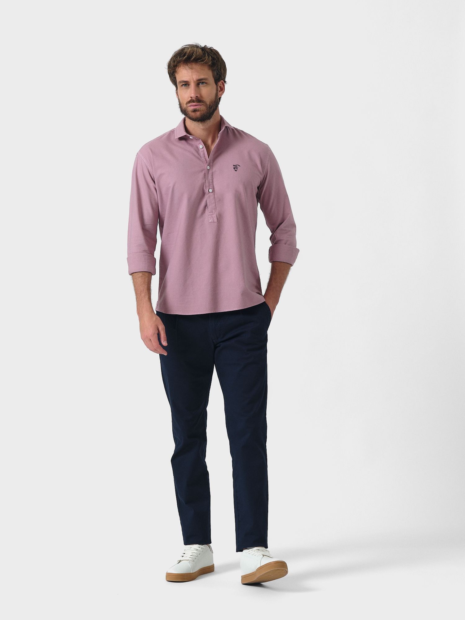 Chemise Polo Garment Dyed | Lavanda 