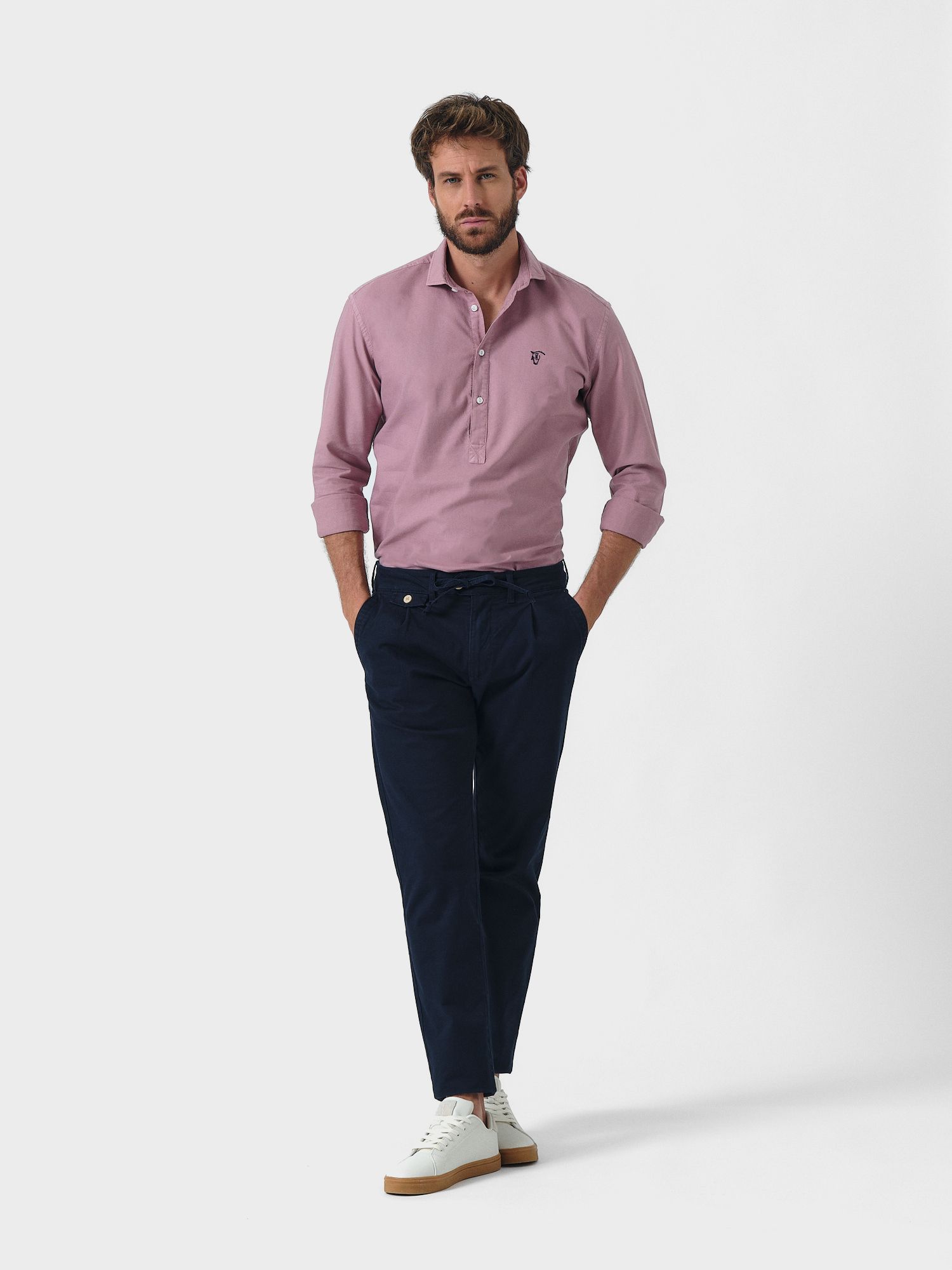 Chemise Polo Garment Dyed | Lavanda 