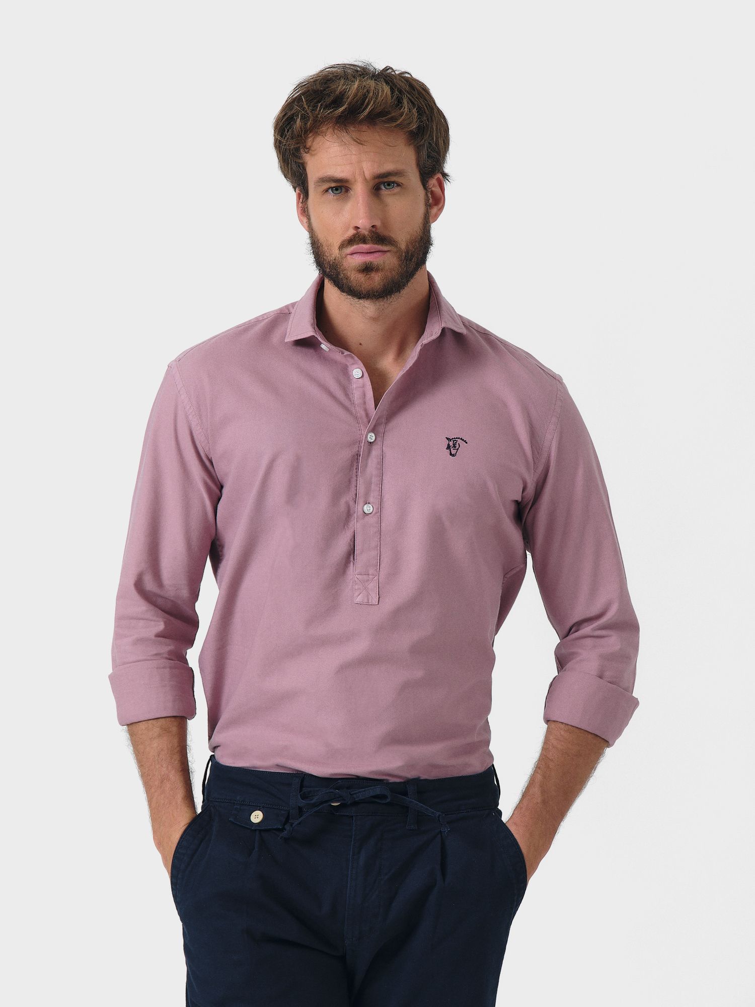 Chemise Polo Garment Dyed | Lavanda 