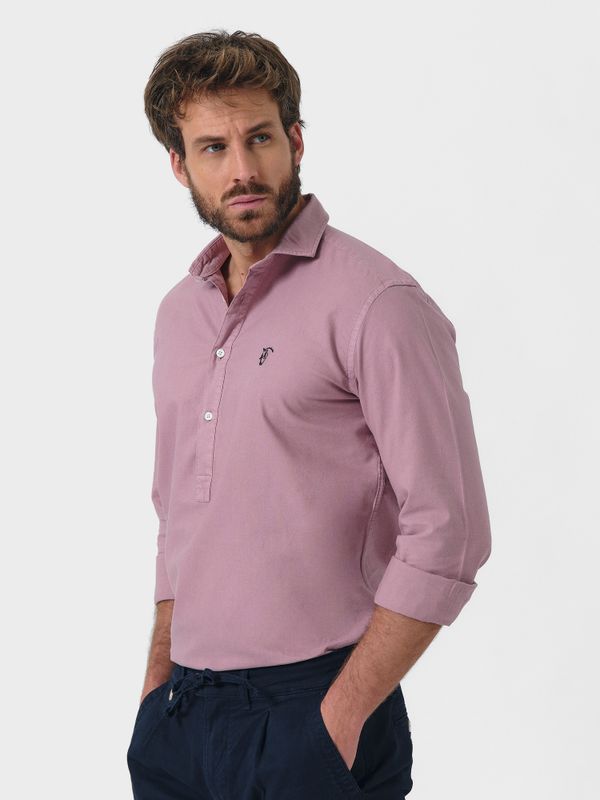 Camisa Polera Garment Dyed | Lavanda