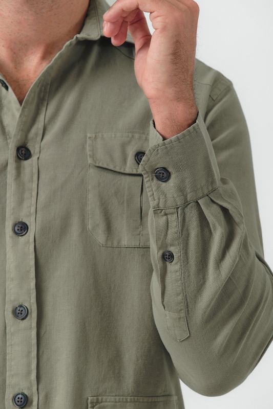 Guayabera Shirt | Verde