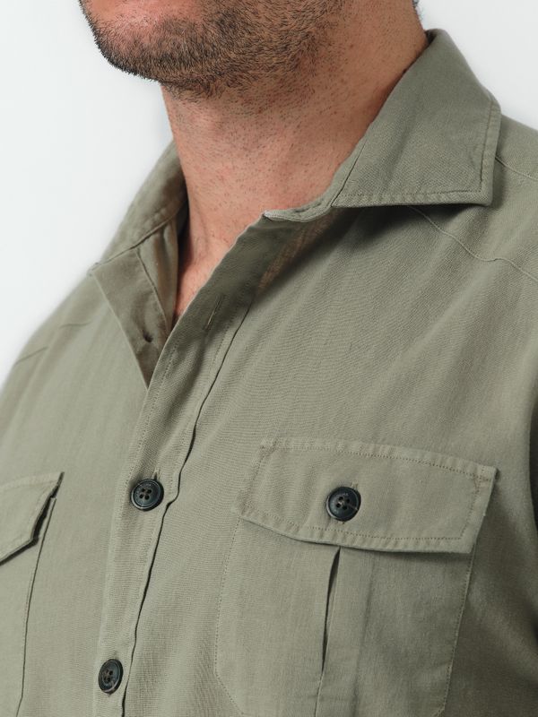 Guayabera Shirt | Verde