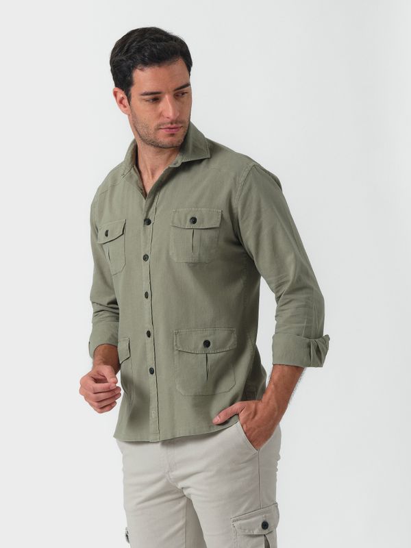 Guayabera Shirt | Verde