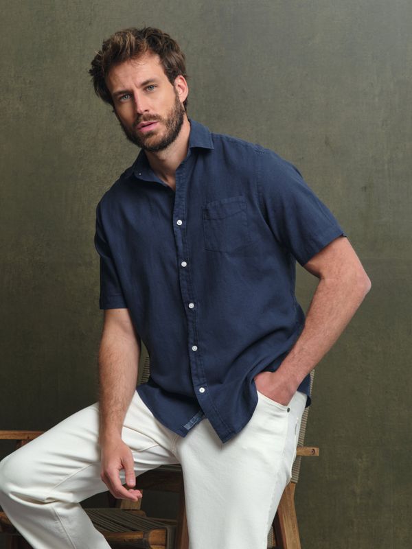 Camisa Manga Corta | Marino