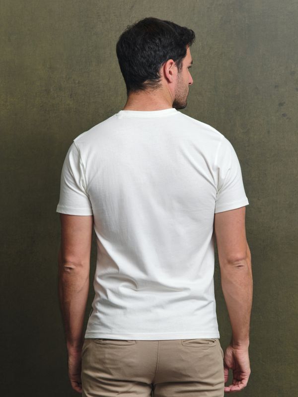 T-shirt Flock Print Classique | Crudo