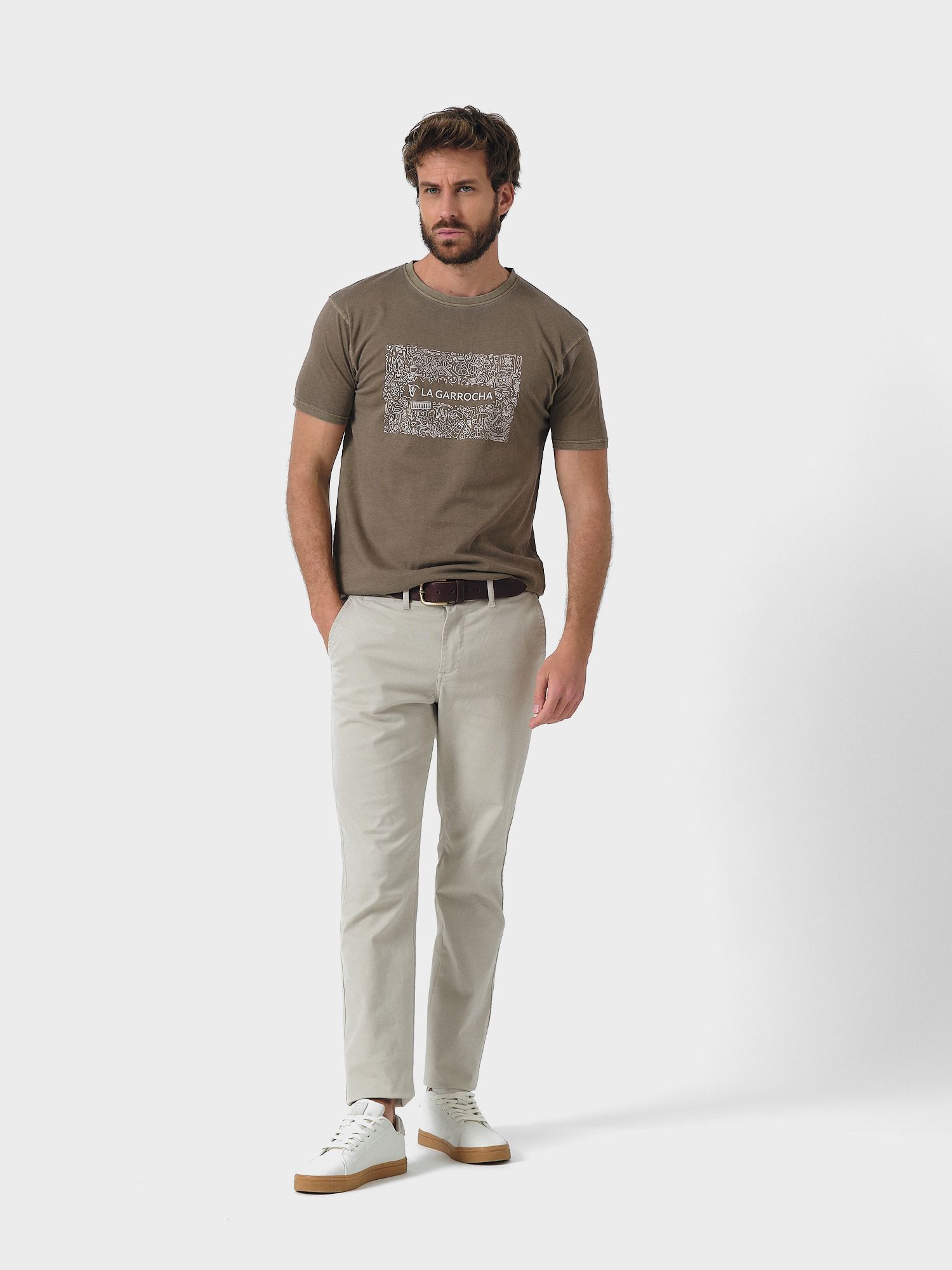 Doodle T-shirt | Oliva