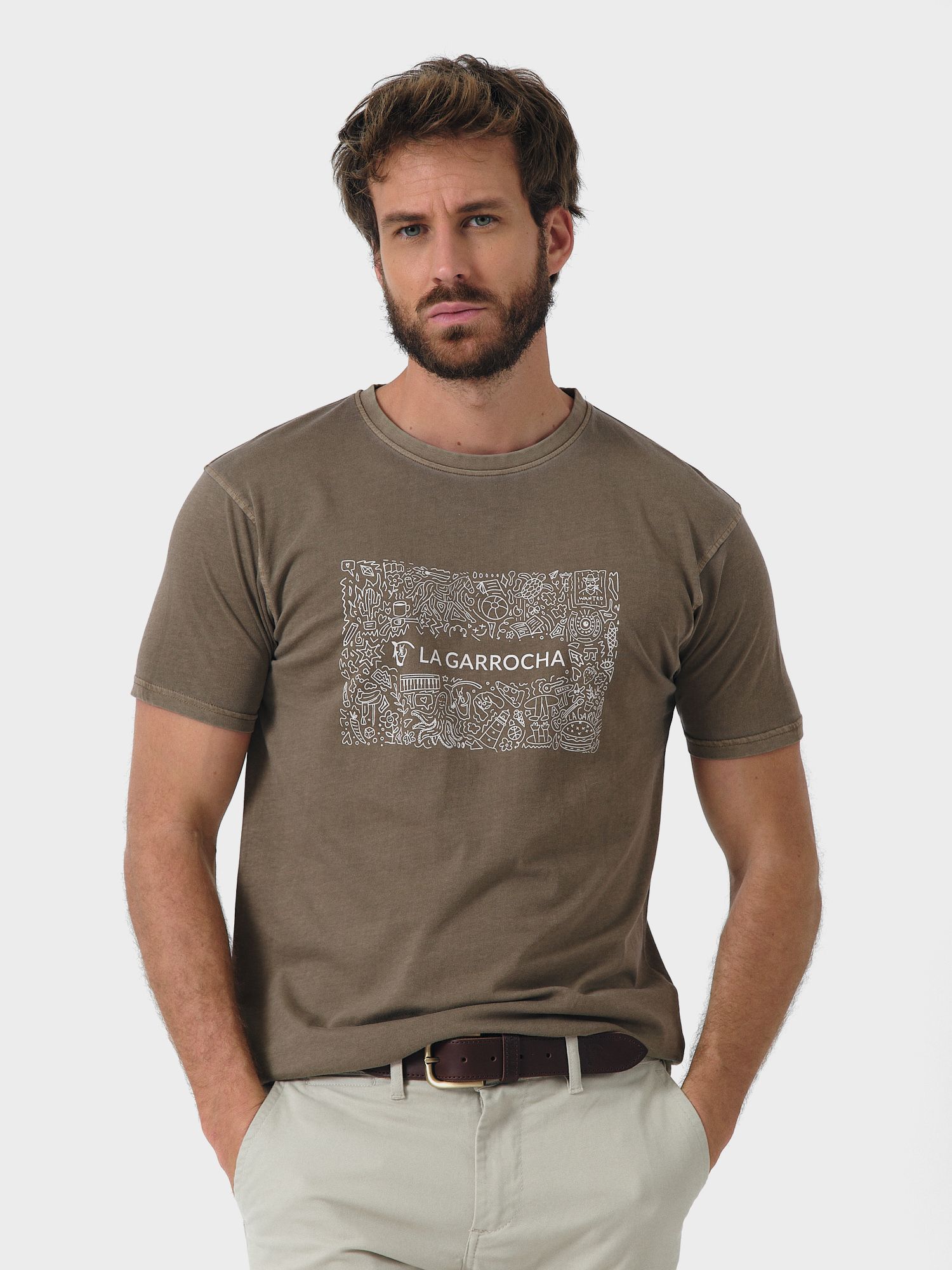 Doodle T-shirt | Oliva