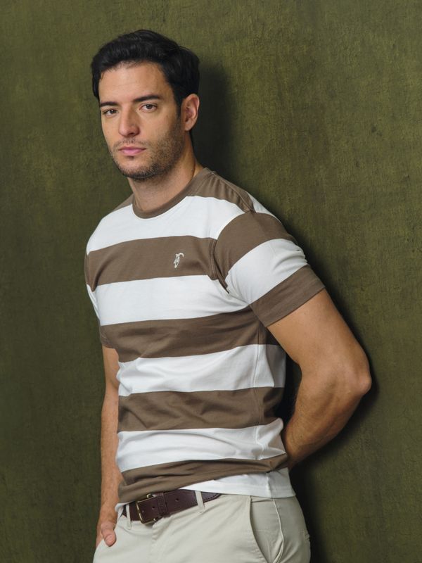 T-shirt Listrada | Oliva