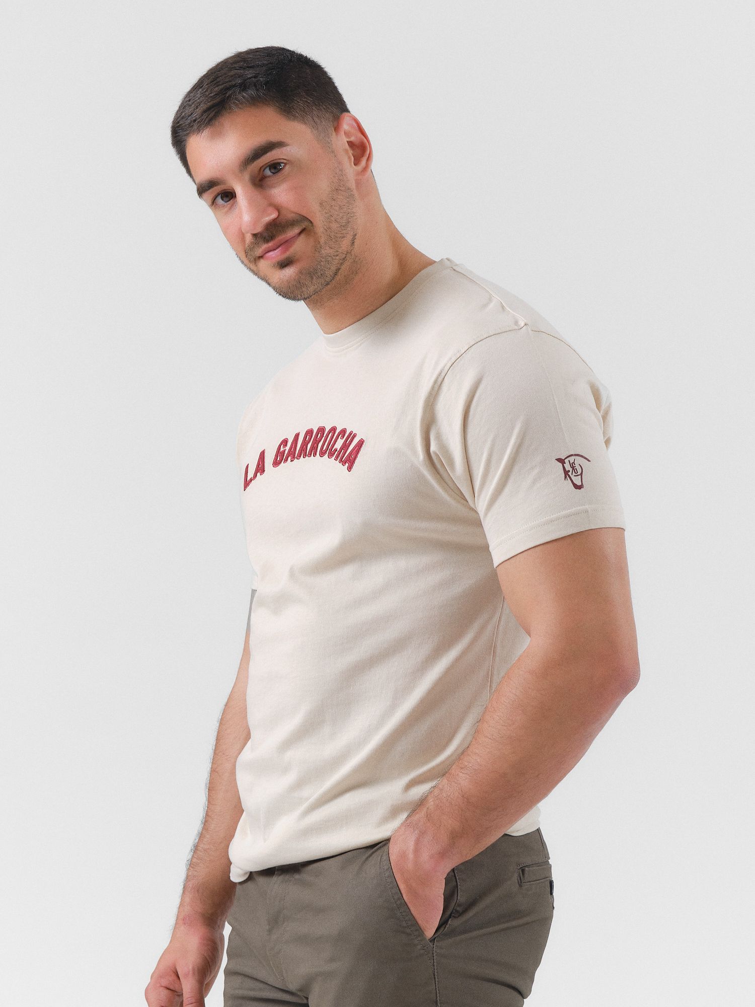 College T-shirt | Nude
