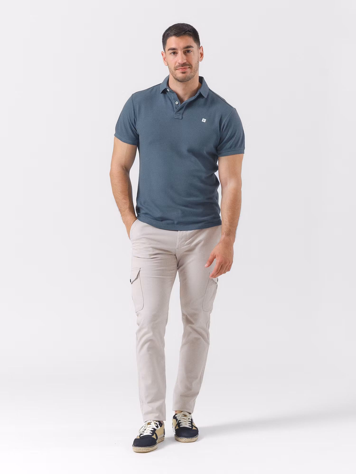 Polo Canvas | Cobalto