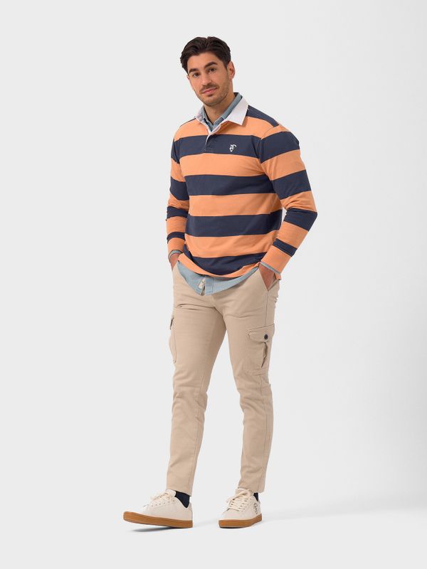 Long-sleeved Rugby Polo Shirt | Salmón