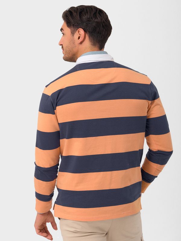 Long-sleeved Rugby Polo Shirt | Salmón