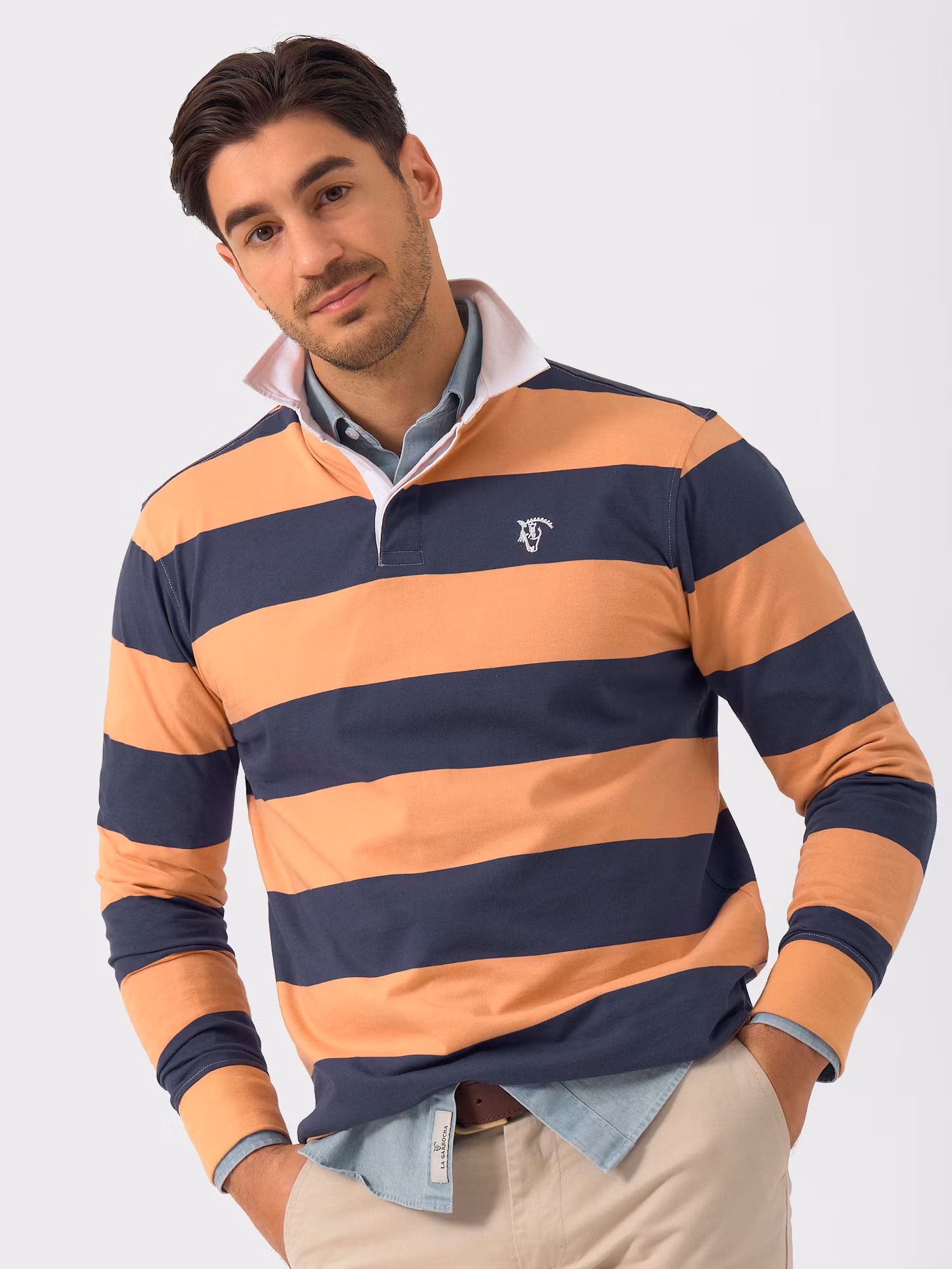 Polo Rugby de Manga Larga | Salmón