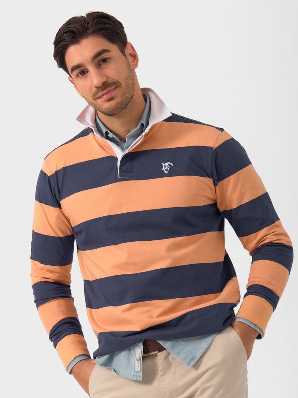 Long-sleeved Rugby Polo Shirt | Salmón