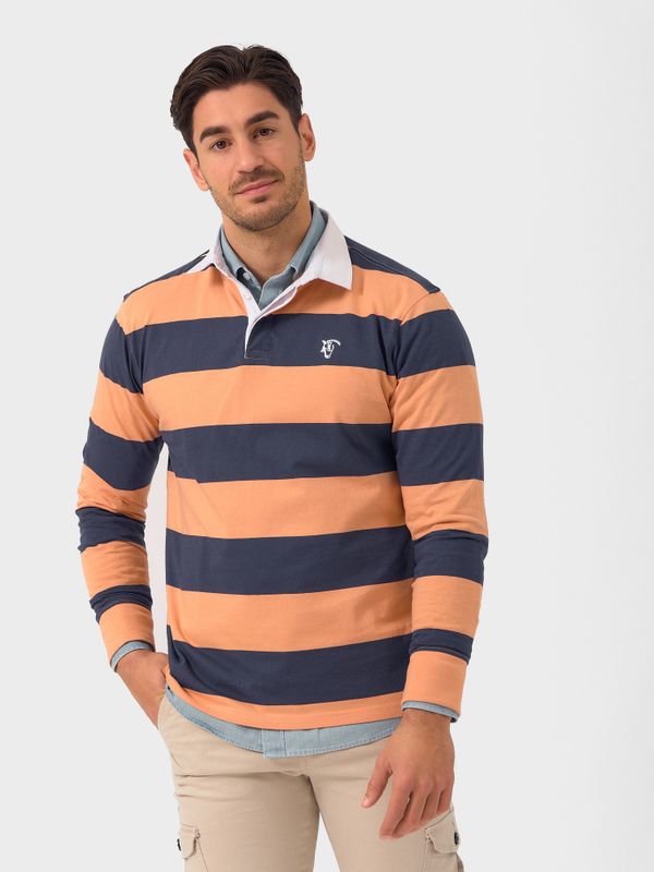 Long-sleeved Rugby Polo Shirt | Salmón