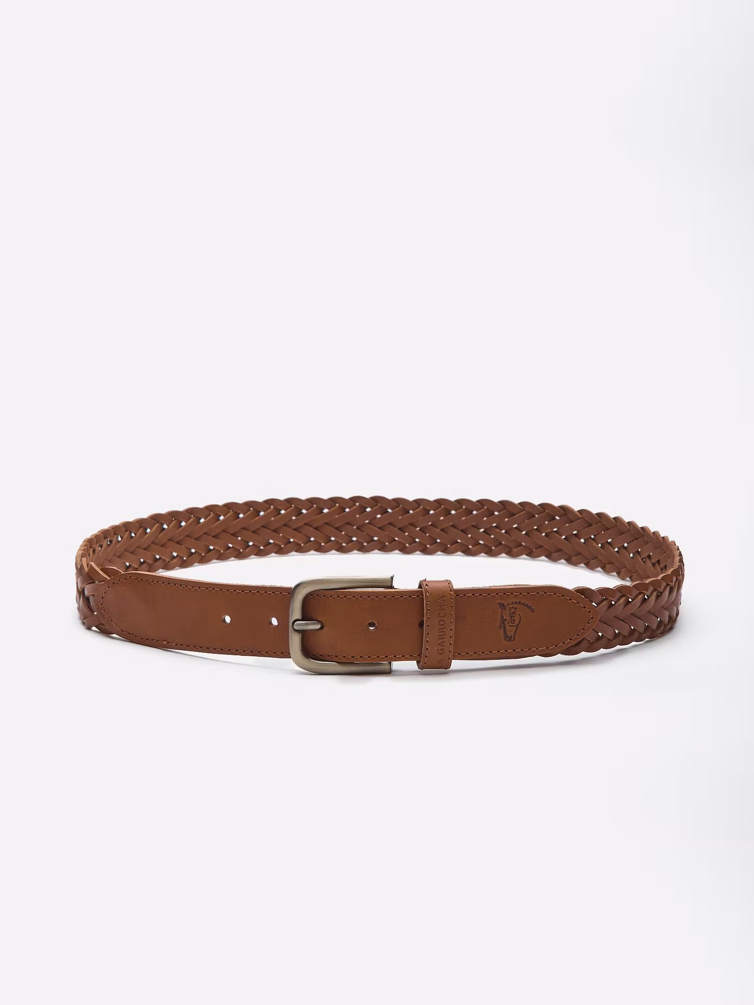 Cinto de couro trançado | Camel