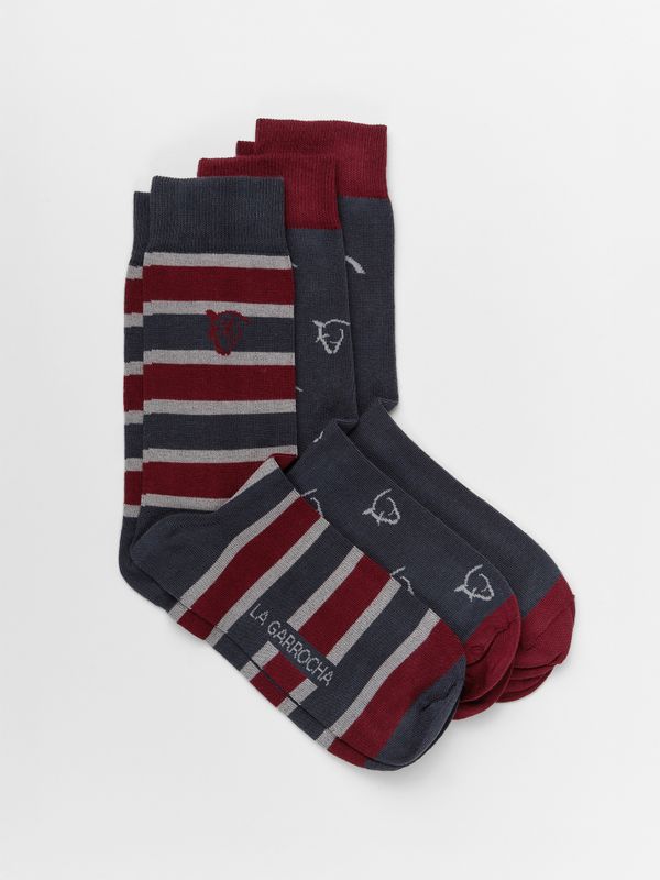 Pack com 3 Meias Listradas | Marengo