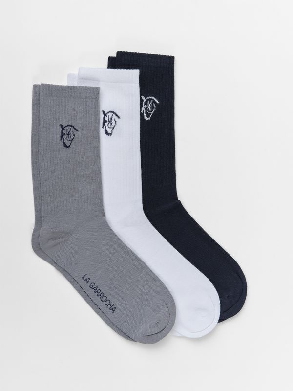 Pack 3 meias caneladas | Marino 