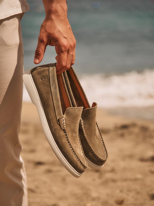 Suede Moccasin | Musgo