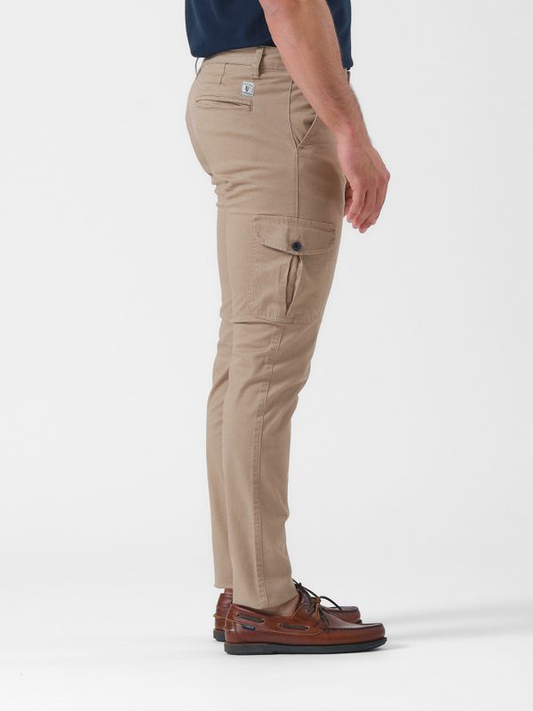 Pantalon cargo coton | Camel
