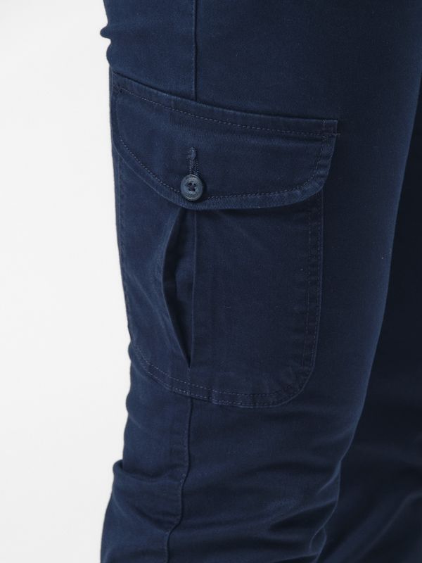 Calças cargo algodão | Marino