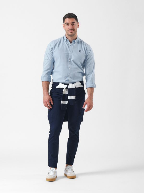 Calças cargo algodão | Marino