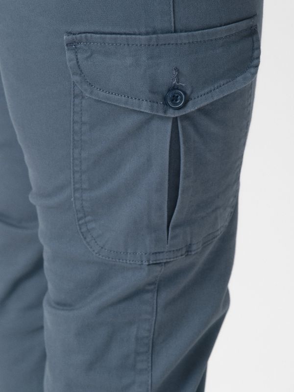 Calças cargo algodão | Cobalto