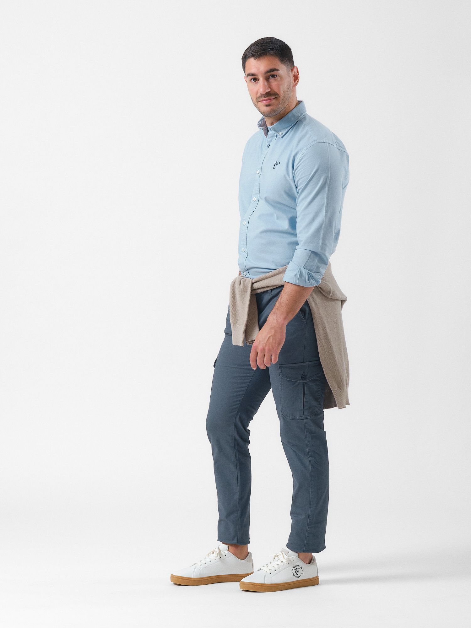 Cotton cargo trousers | Cobalto
