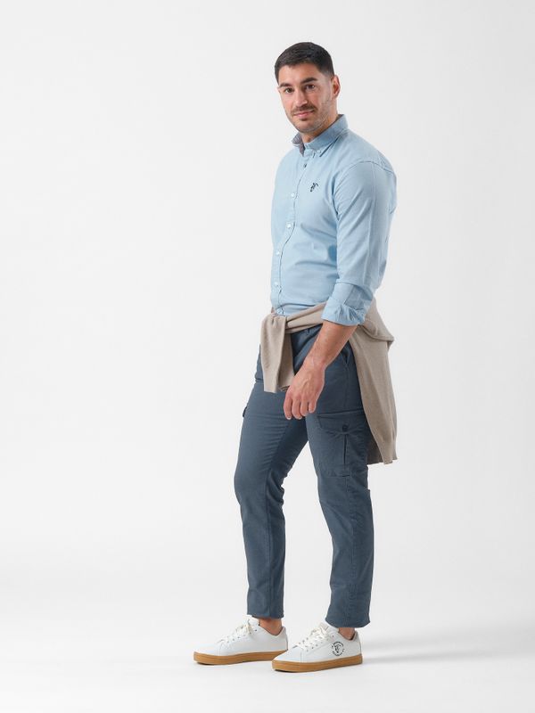 Pantalon cargo coton | Cobalto