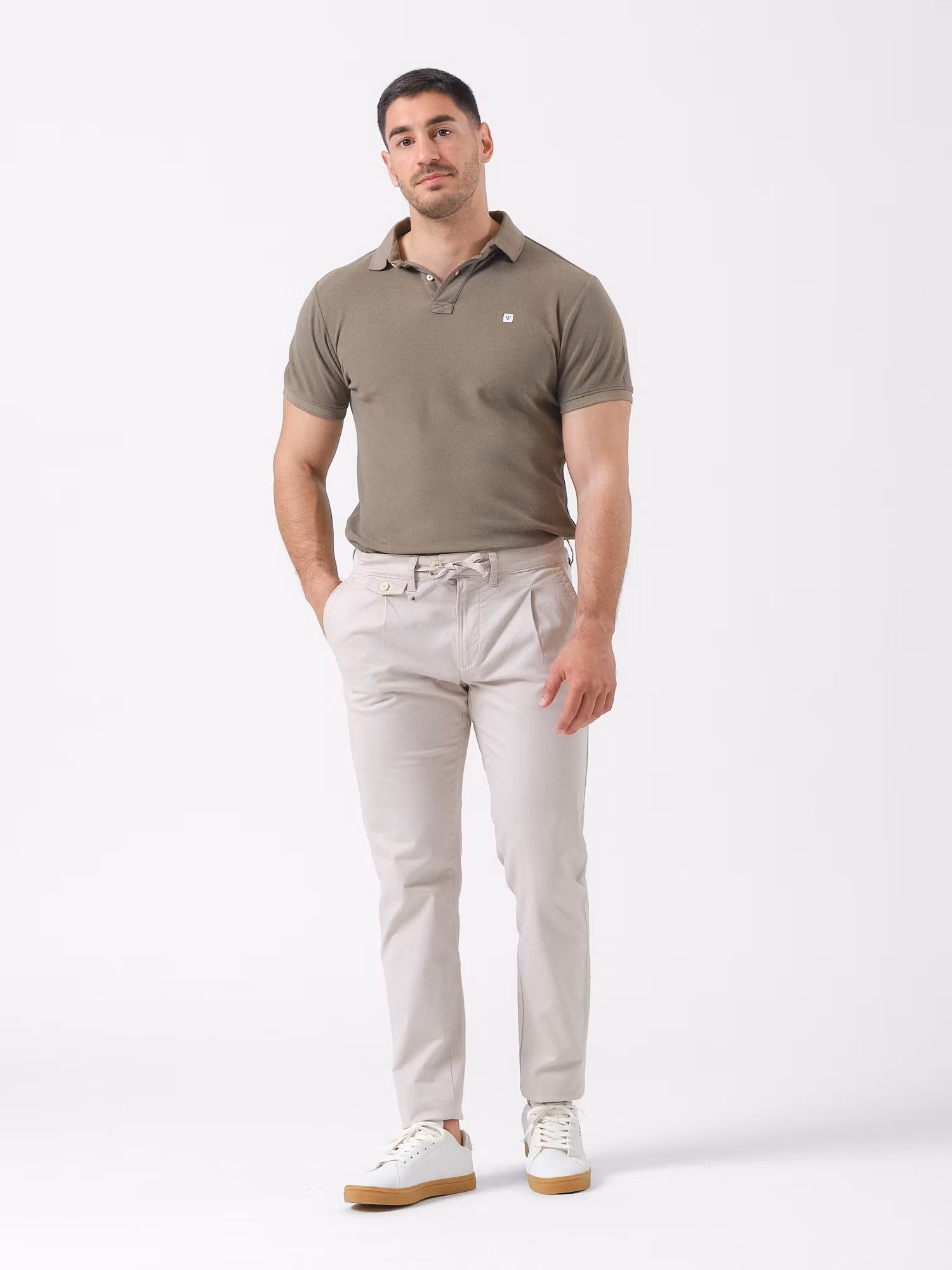 Lace-up Chino | Beige
