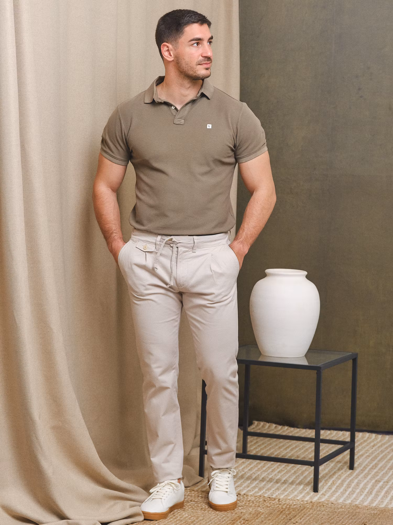 Lace-up Chino | Beige