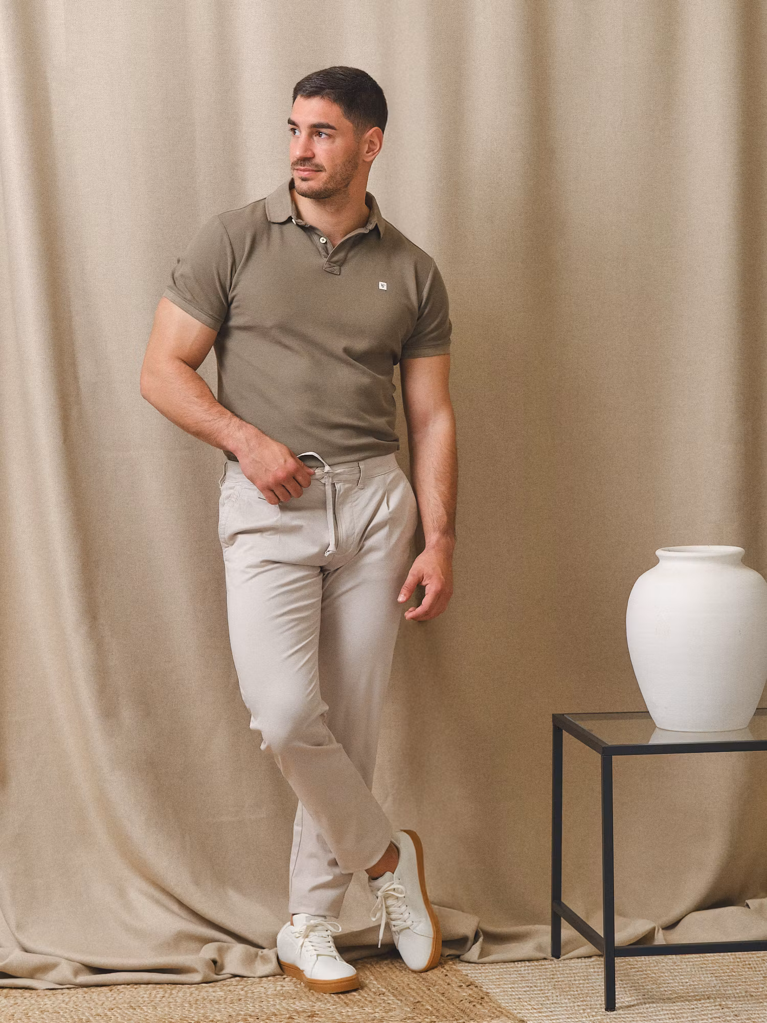 Lace-up Chino | Beige
